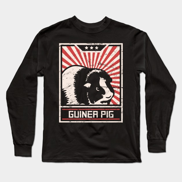 Guinea Pig Propaganda Long Sleeve T-Shirt by MeatMan